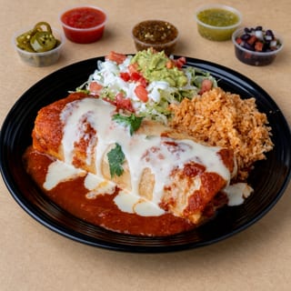 Combo6-Bertos Smothered Burrito